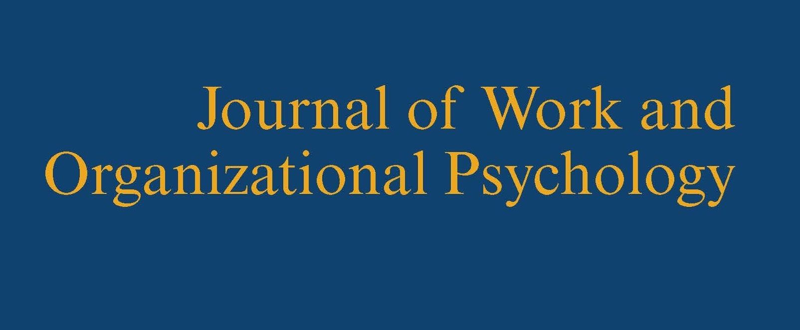 El agotamiento en bomberos o el empleo de robots en el trabajo, entre las novedades de “Journal of Work and Organizational Psychology” – Vol. 42